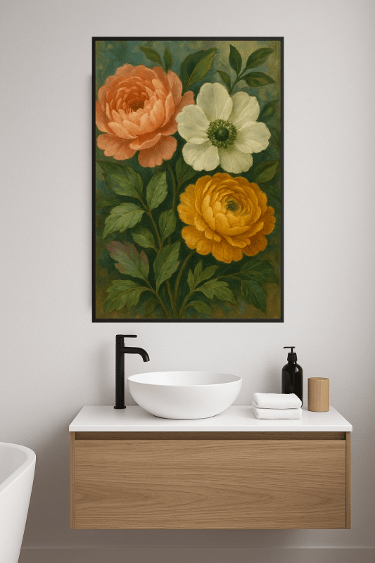 Kwiatowy Akwarelowy Druk Sztuki - CasaNookDecor
