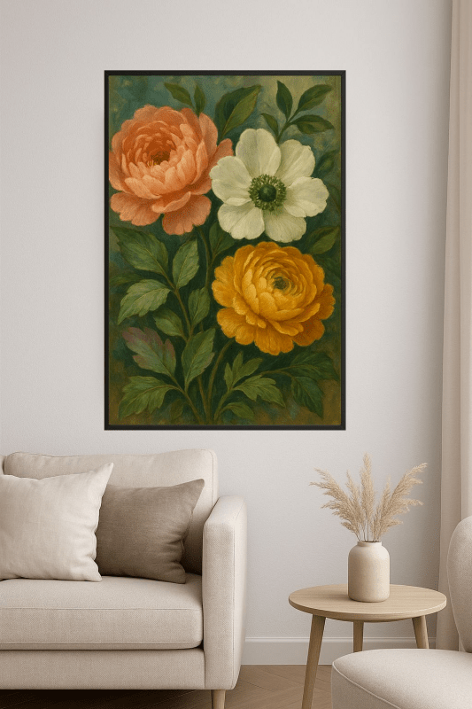 Kwiatowy Akwarelowy Druk Sztuki - CasaNookDecor