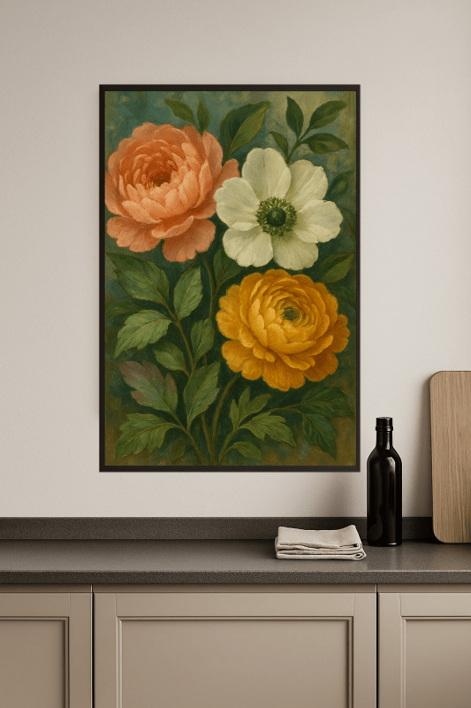 Kwiatowy Akwarelowy Druk Sztuki - CasaNookDecor