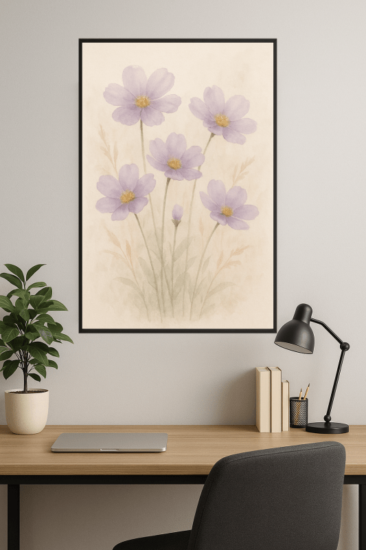 Kwiatowy Motyw Lawendy - CasaNookDecor