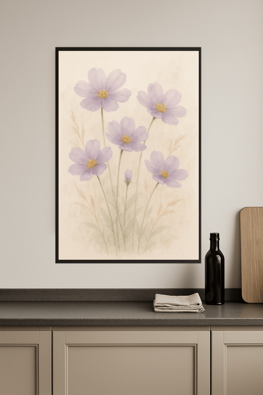 Kwiatowy Motyw Lawendy - CasaNookDecor