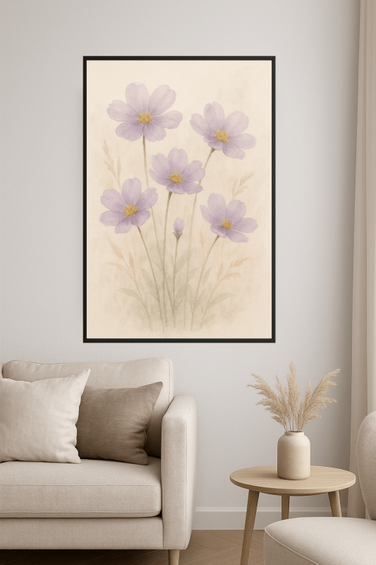Kwiatowy Motyw Lawendy - CasaNookDecor
