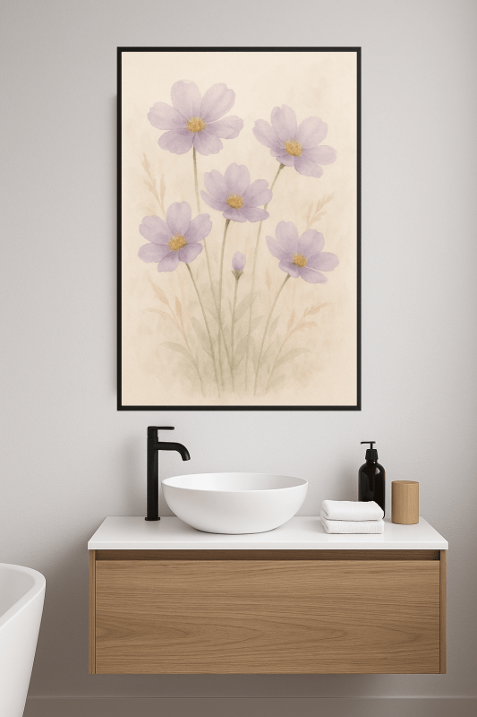 Kwiatowy Motyw Lawendy - CasaNookDecor