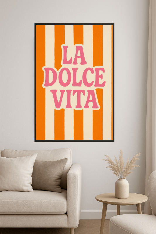La Dolce Vita - Druk Sztuki - CasaNookDecor