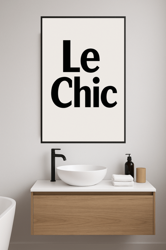 Le Chic Typografia Sztuka - CasaNookDecor