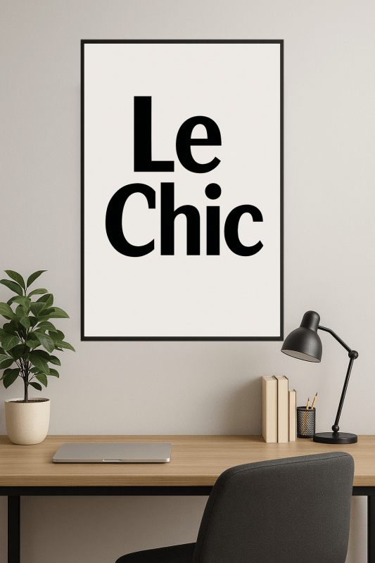 Le Chic Typografia Sztuka - CasaNookDecor