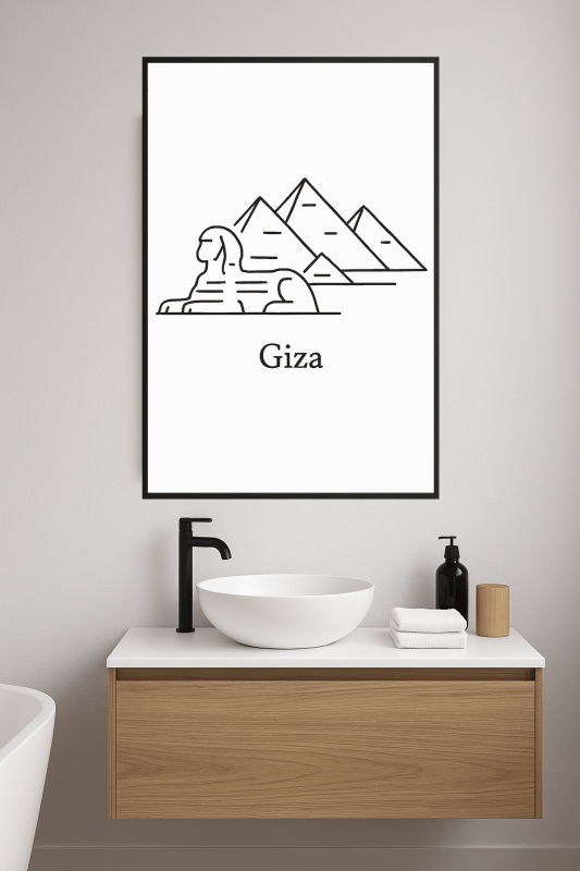 Linia Artystyczna Piramid Gizy i Sfinksa - CasaNookDecor