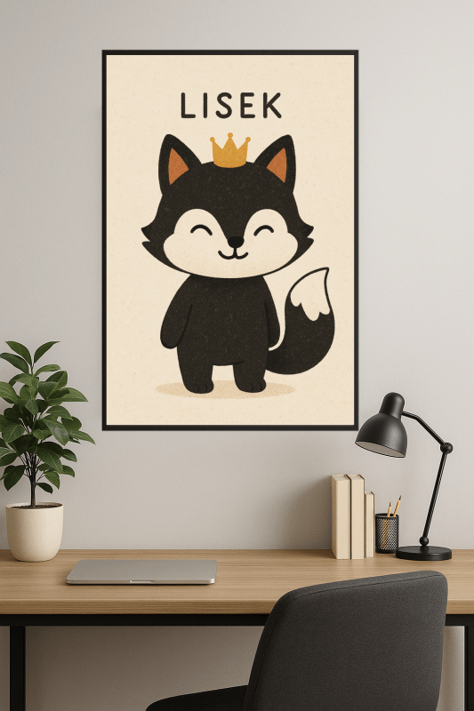 Lisek The Fox Ilustracja - CasaNookDecor