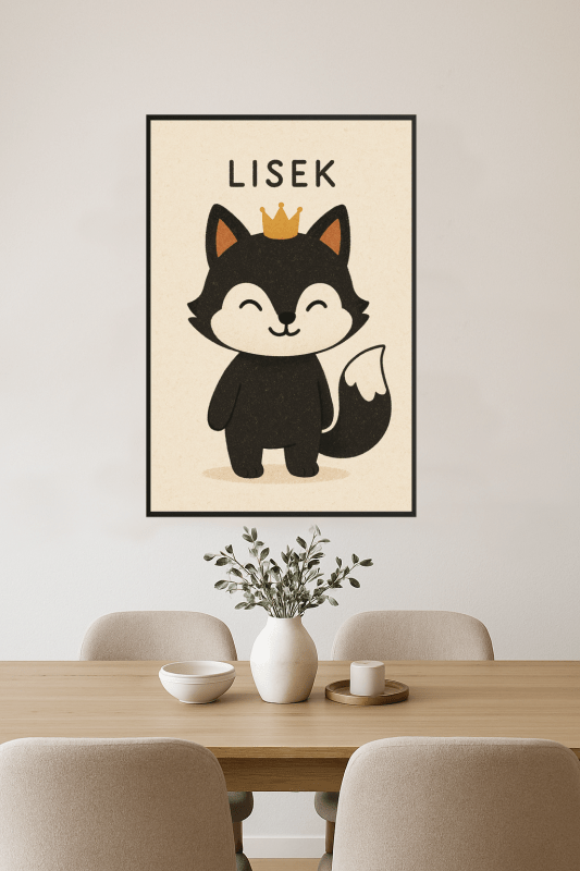 Lisek The Fox Ilustracja - CasaNookDecor