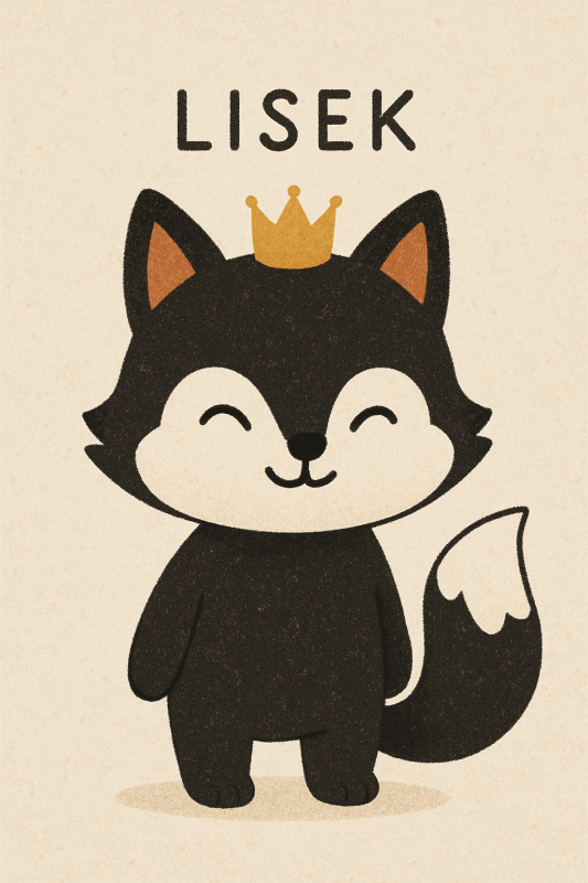 Lisek The Fox Ilustracja - CasaNookDecor
