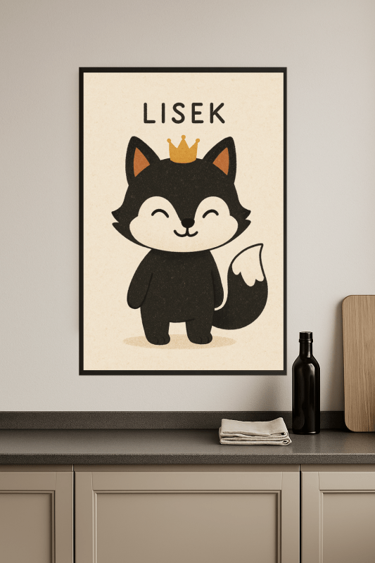 Lisek The Fox Ilustracja - CasaNookDecor