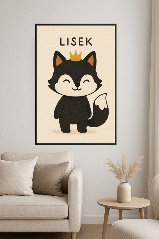 Lisek The Fox Ilustracja - CasaNookDecor