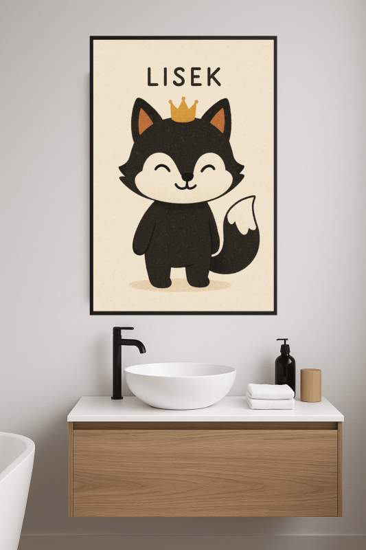 Lisek The Fox Ilustracja - CasaNookDecor