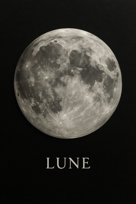 Lune Moon Art Print - CasaNookDecor