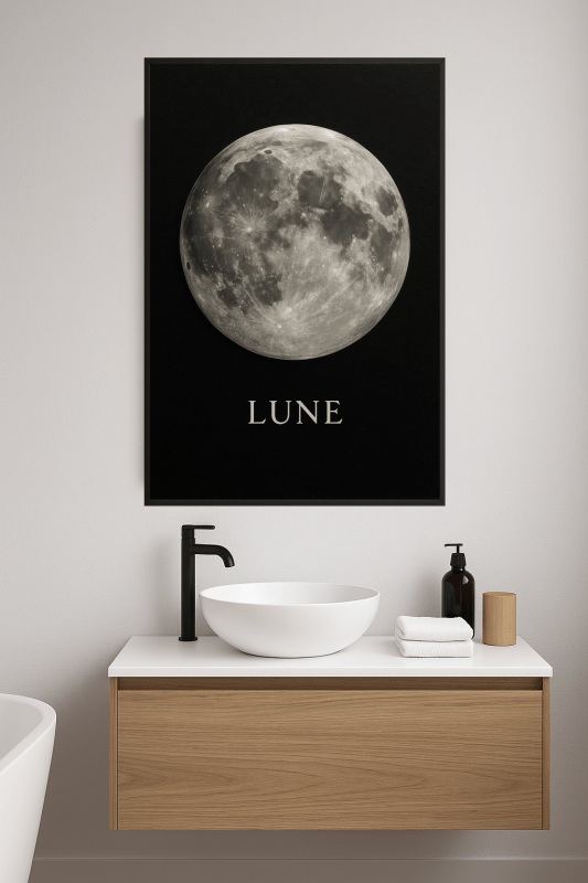 Lune Moon Art Print - CasaNookDecor