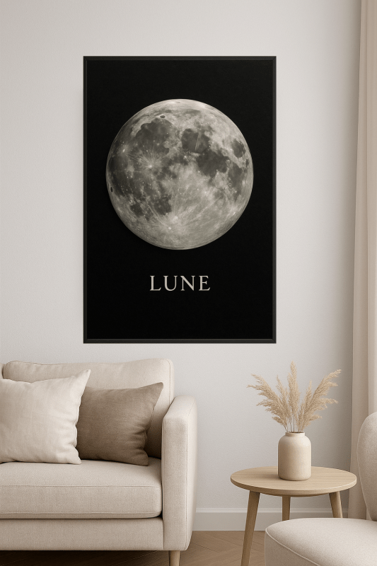 Lune Moon Art Print - CasaNookDecor
