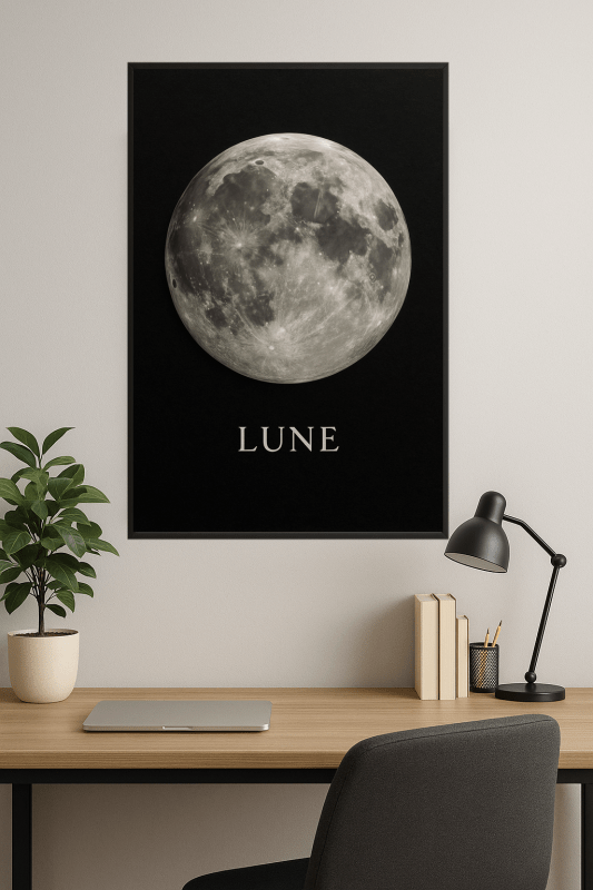 Lune Moon Art Print - CasaNookDecor