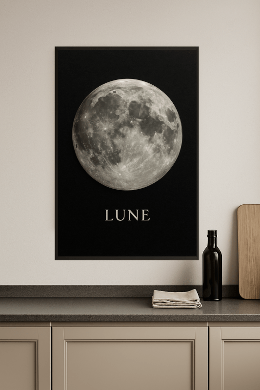 Lune Moon Art Print - CasaNookDecor