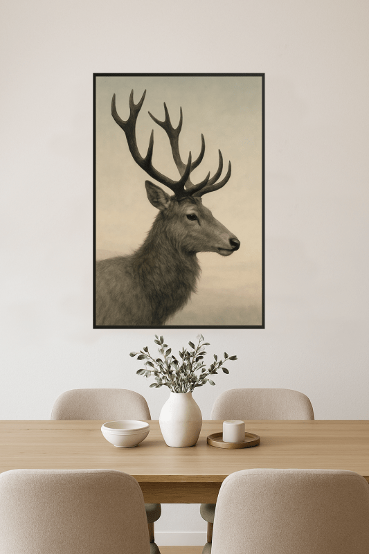 Majestatyczny Profil Jelenia - CasaNookDecor