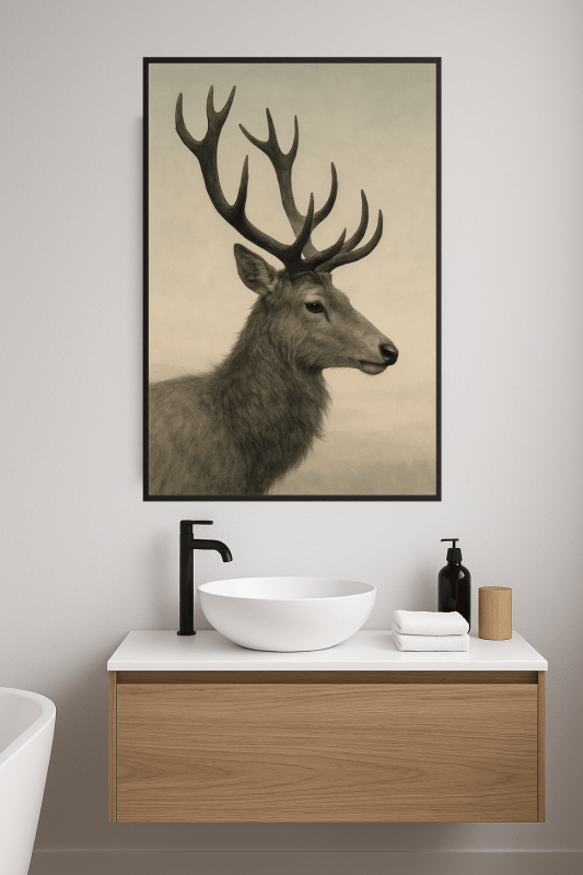 Majestatyczny Profil Jelenia - CasaNookDecor
