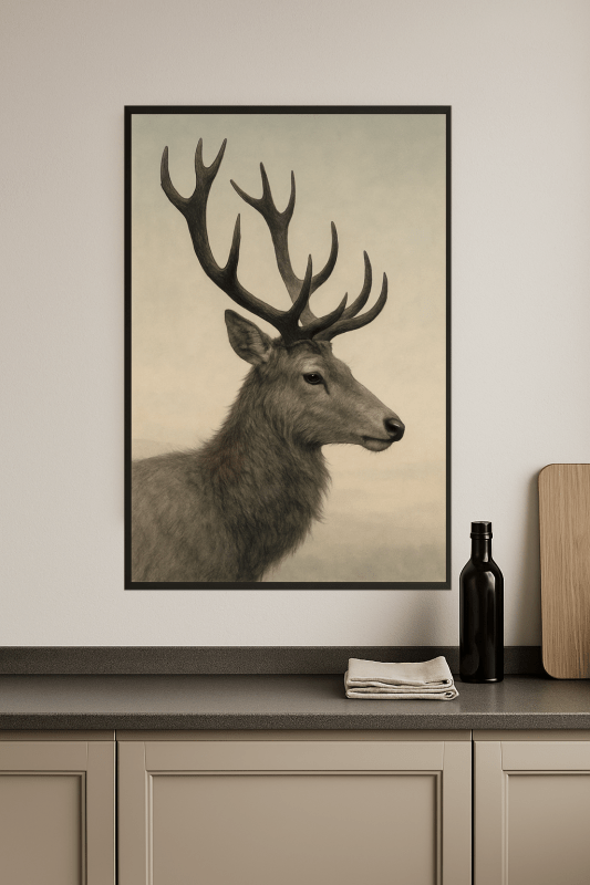 Majestatyczny Profil Jelenia - CasaNookDecor