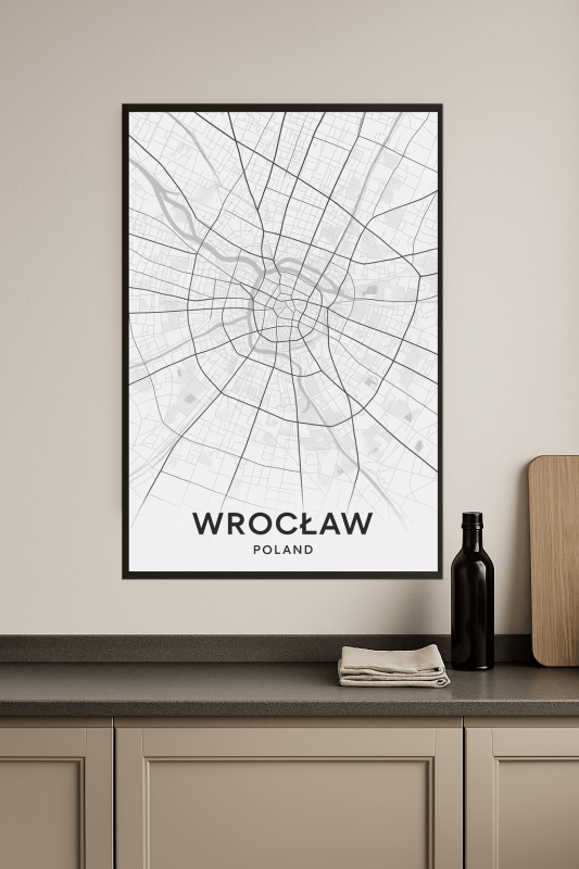 Mapa Miasta Wrocławia - CasaNookDecor