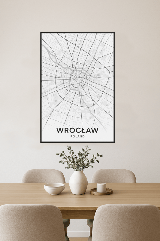 Mapa Miasta Wrocławia - CasaNookDecor