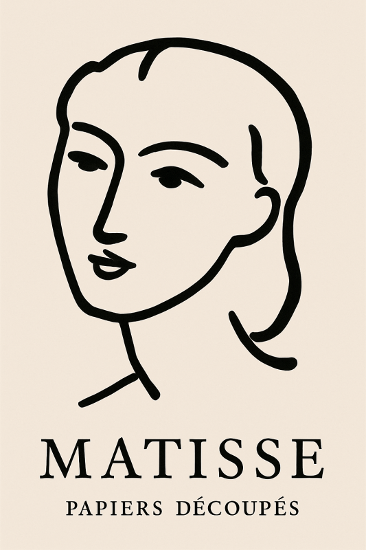 Matisse Papiers Découpés Druk - CasaNookDecor