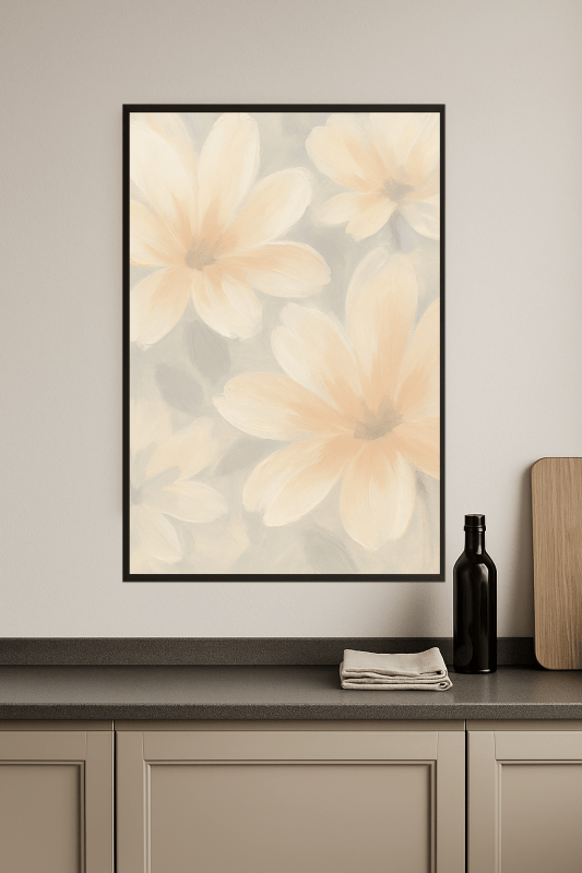 Miękka Abstrakcyjna Sztuka Kwiatowa - CasaNookDecor