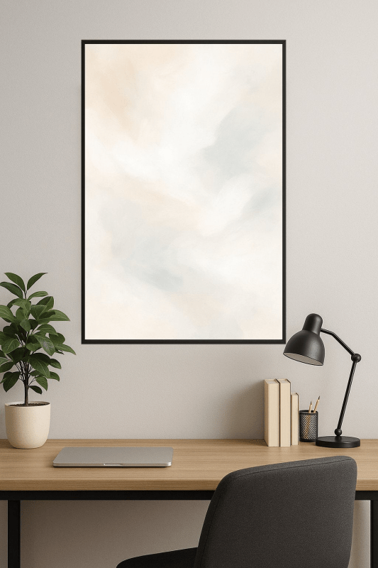 Miękka Abstrakcyjna Sztuka Ścienna - CasaNookDecor