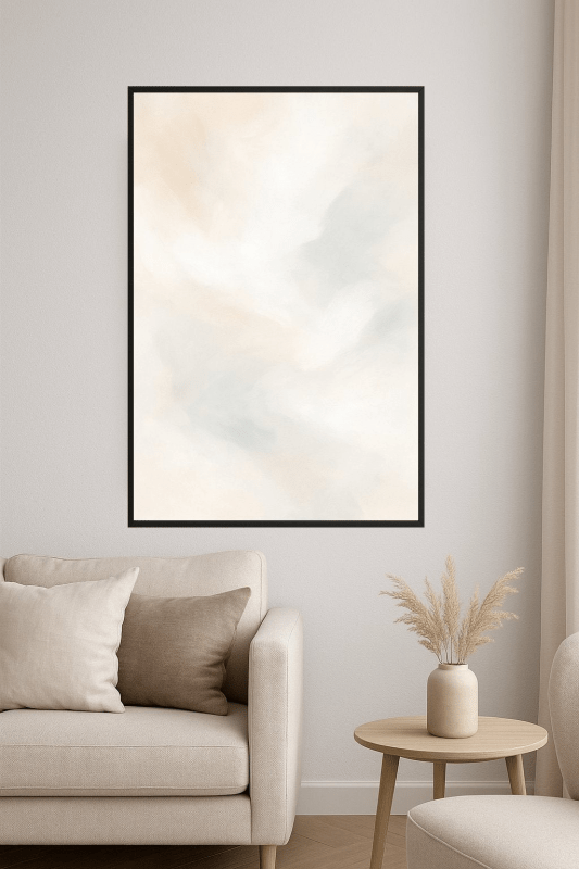 Miękka Abstrakcyjna Sztuka Ścienna - CasaNookDecor