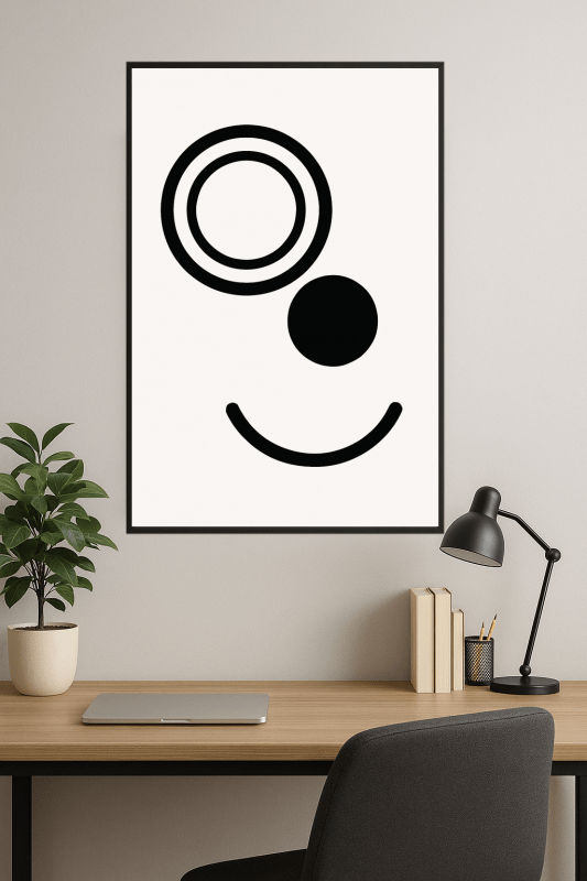 Minimalistyczna Abstrakcyjna Sztuka Ścienna - CasaNookDecor