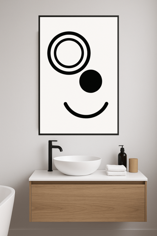 Minimalistyczna Abstrakcyjna Sztuka Ścienna - CasaNookDecor
