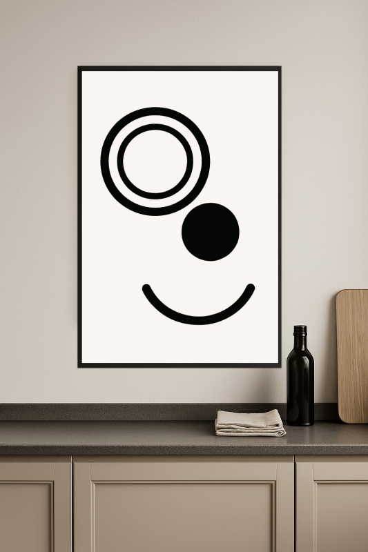 Minimalistyczna Abstrakcyjna Sztuka Ścienna - CasaNookDecor