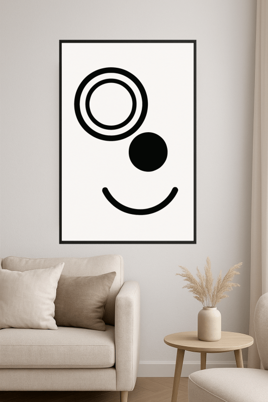 Minimalistyczna Abstrakcyjna Sztuka Ścienna - CasaNookDecor