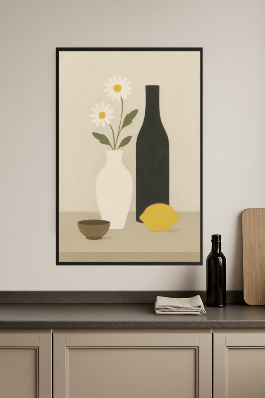 Minimalistyczna Kwiatowa Martwa Natura - CasaNookDecor