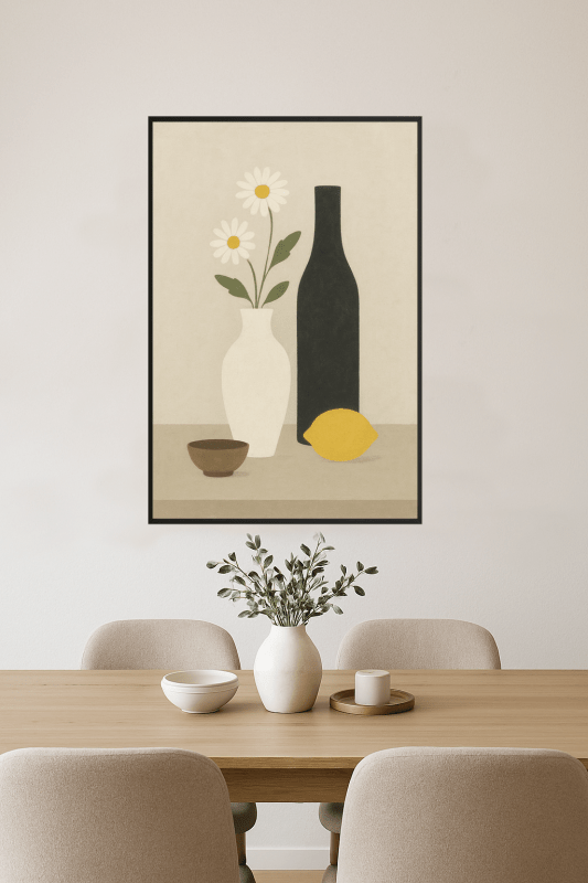 Minimalistyczna Kwiatowa Martwa Natura - CasaNookDecor