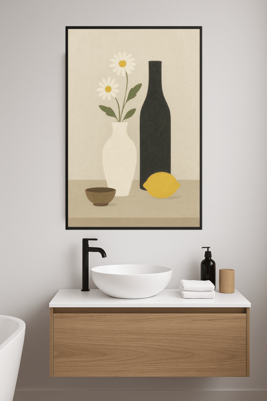 Minimalistyczna Kwiatowa Martwa Natura - CasaNookDecor