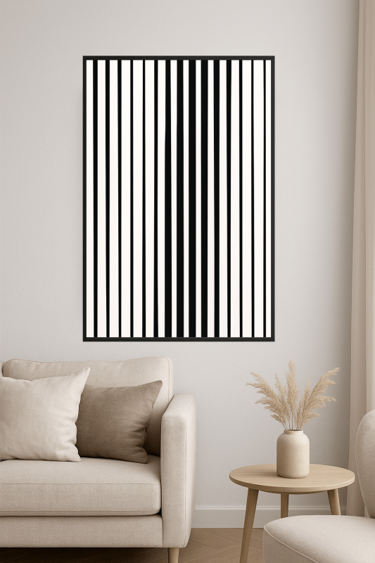 Minimalistyczna Sztuka Liniowa - CasaNookDecor