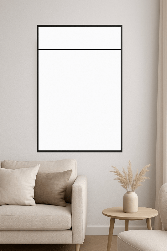 Minimalistyczna Sztuka na Białej Powierzchni - CasaNookDecor