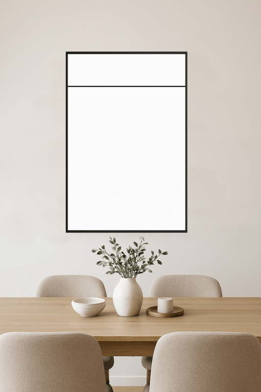Minimalistyczna Sztuka na Białej Powierzchni - CasaNookDecor