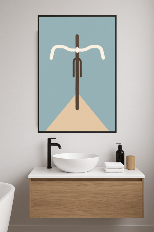 Minimalistyczna Sztuka Rowerowa - CasaNookDecor