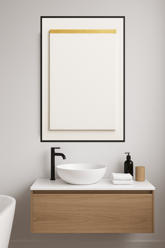 Minimalistyczne Białe Płótno - CasaNookDecor