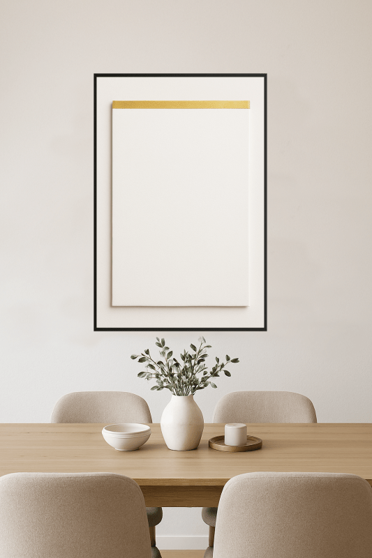 Minimalistyczne Białe Płótno - CasaNookDecor