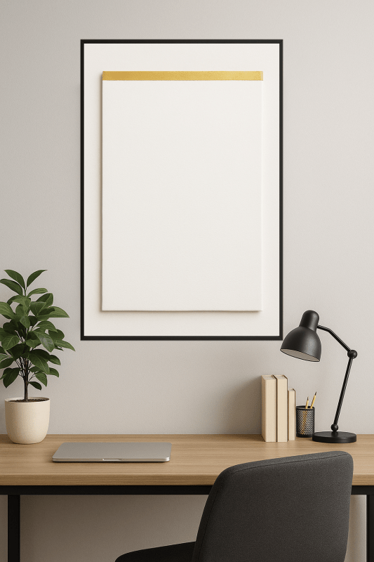 Minimalistyczne Białe Płótno - CasaNookDecor