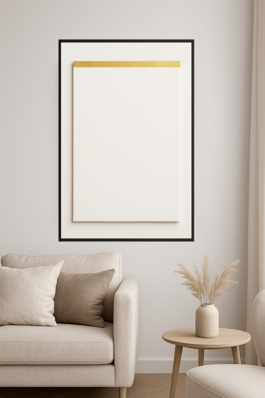 Minimalistyczne Białe Płótno - CasaNookDecor