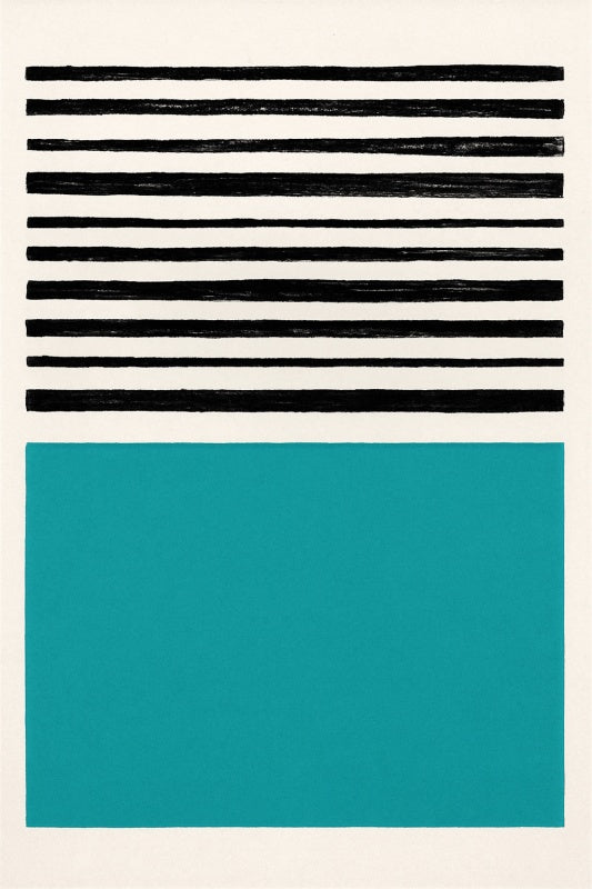 Minimalistyczny Plakat Sztuki w Paski - CasaNookDecor