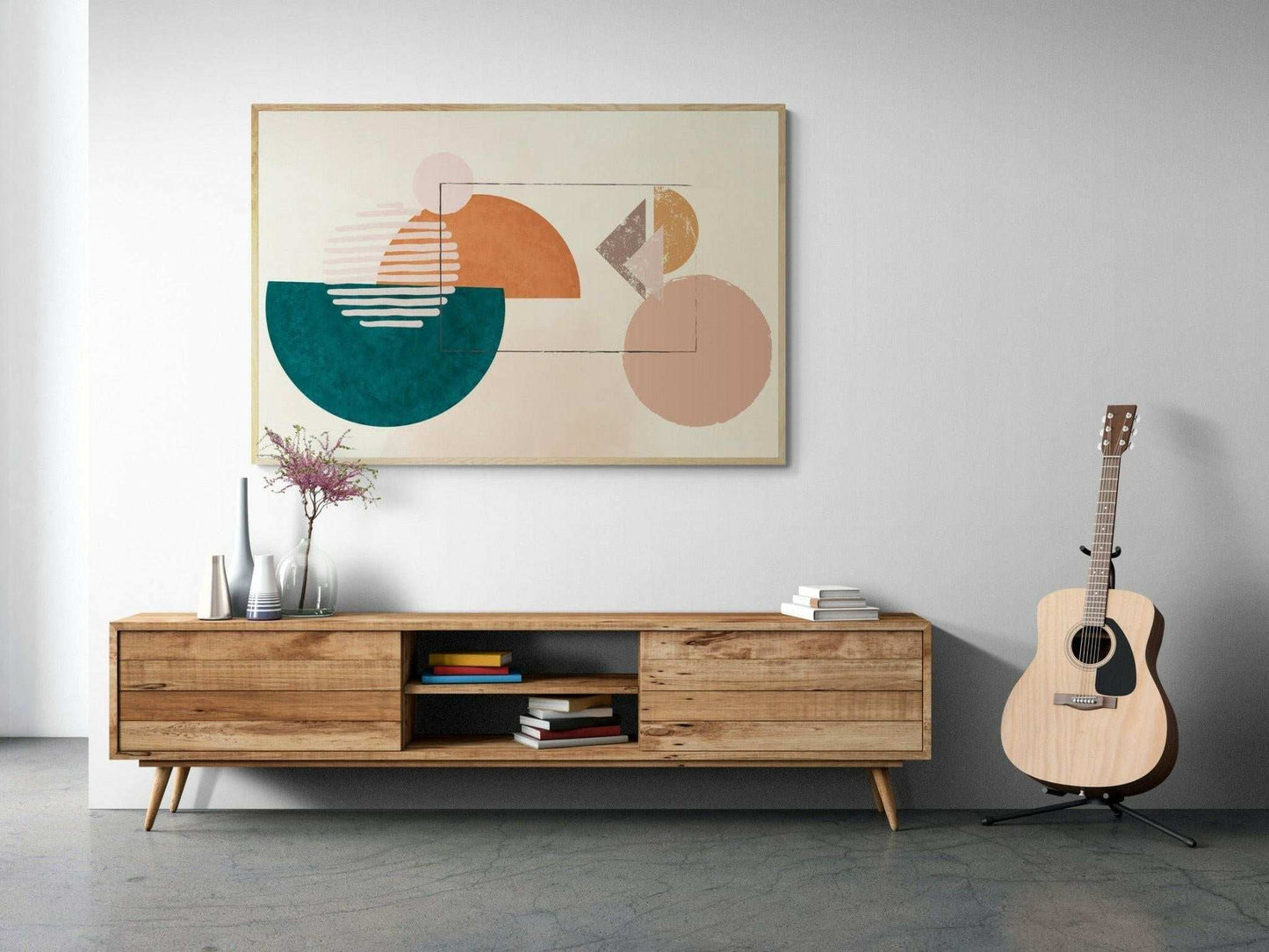 Plakat słońce Boho - cyfrowy obraz ze słońcem