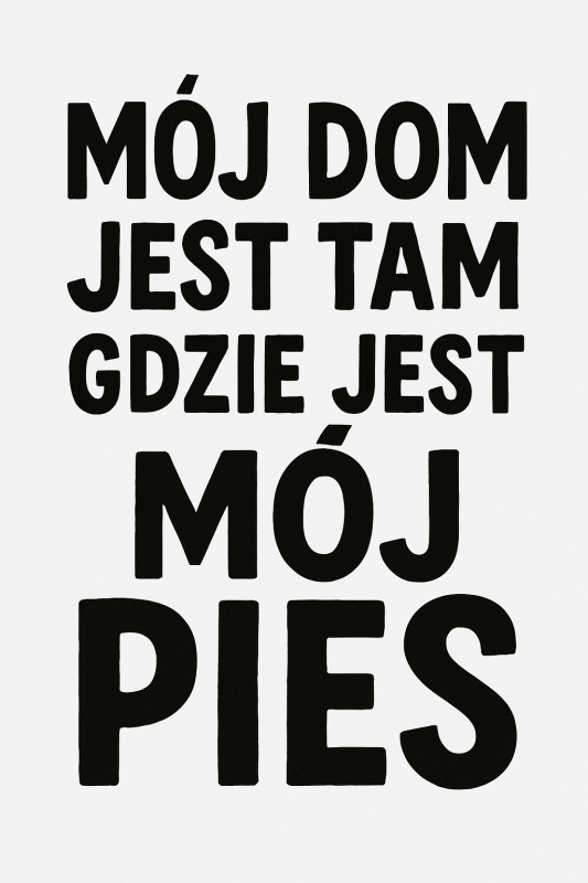 Mój Pies Plakat - CasaNookDecor