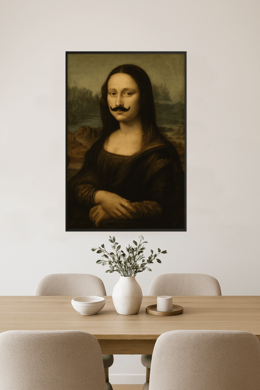 Mona Lisa Z Wąsami - CasaNookDecor